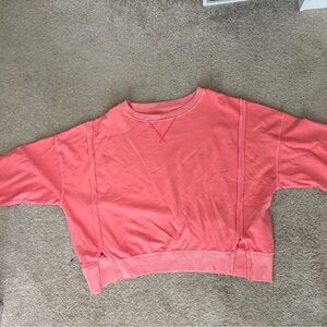 American Eagle oversized Coral Pink Sweatshirt
